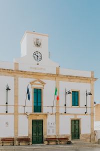 Kaboompics - Italian and European Flags on a Historic Town Hall