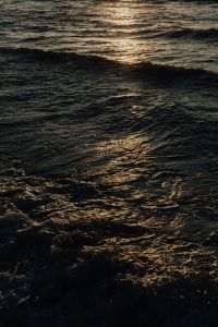 Kaboompics - Sunlit Wave Crest and Splash, Dramatic Water Texture