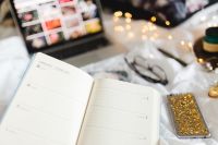 Kaboompics - Open January Planner For Goal Setting And Daily Notes