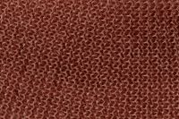 Kaboompics - Rust brown knit texture background, flat lay macro shot