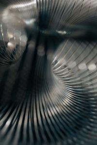 Kaboompics - Soft Focus Silver Coil Curves and Highlights