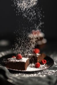 Kaboompics - GLUTEN-FREE, RED BEAN BROWNIE WITH PEANUT BUTTER