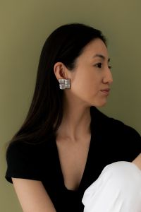 Kaboompics - Close Up of Silver Statement Earrings