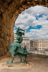 Kaboompics - Bronze Rooster in the Castel dell Ovo (Egg Castle), Naples, Italy