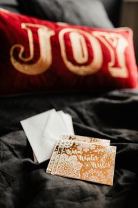 Kaboompics - Close-Up Red Joy Christmas Lettering