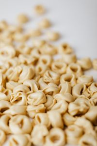 Kaboompics - Tortellini Pasta and Open Copy Space for Vertical Recipe Layouts