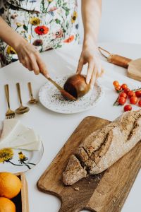 Kaboompics - Fresh Produce Preparation on a White Table