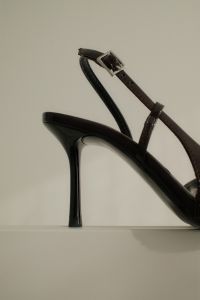 Kaboompics - Cherry Burgundy Slingback Heel Side Profile