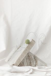 Kaboompics - Pantone 2026 White Aesthetic Still Life with Textiles and Dried Flowers