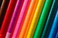 Kaboompics - Macro Rainbow Crayon Texture in Red, Pink, Orange and Green for Creative Wallpaper