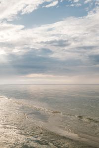 Kaboompics - Cloudy Sky and Calm Ocean Horizon