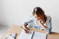 Kaboompics - Teenage Girl with Backpack and Notebook