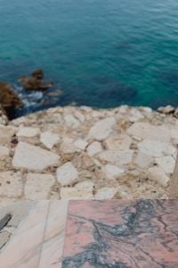 Kaboompics - Turquoise Adriatic Sea, Rocky Shore and Marble Terrace in Rovinj