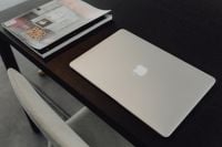 Kaboompics - Stylish workspace with MacBook computer on home or studio