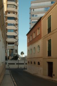 Kaboompics - Malaga Street with Historic and Modern Architecture