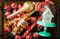 Kaboompics - Colorful Christmas Ornaments with Nutcracker and Candy Canes