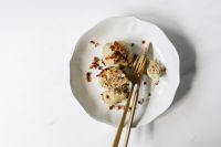Kaboompics - Cut-Open Polish Meat Dumpling on Bright Background for Food Layouts