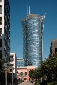 Kaboompics - Warsaw Skyline with Distinctive Glass Office Tower