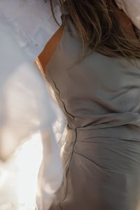 Kaboompics - Sunlit White Shirt and Satin Top Fashion Detail