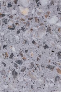 Kaboompics - Gray Terrazzo Stone Background with Mixed Beige and Charcoal Aggregate Chips