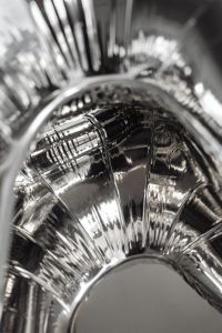 Kaboompics - Abstract Reflective Chrome Texture Close-Up
