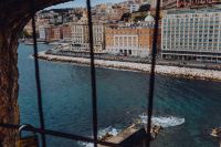 Kaboompics - Seaside Hotels Across the Bay Seen Through Castel dell’Ovo Window Bars