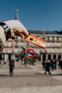 Kaboompics - Madrid Souvenir Magnet Against Plaza Mayor Facade