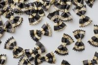 Kaboompics - Farfalle Pasta Black Cuttlefish Ink - Al Nero Di Seppia