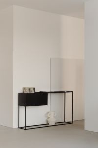 Kaboompics - Minimalist Black Console in a White Architectural Interior