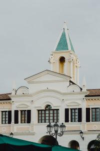 Kaboompics - Designer Outlet Tower and Ornate Building Facade
