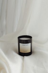 Kaboompics - Close-Up Candle Product Display With Clean Labels