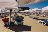 Kaboompics - Umbrellas and lounge chairs on Sunny Beach, Bulgaria