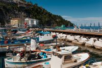 Kaboompics - Small Fishing Boats Beside Sorrento Beach Piers