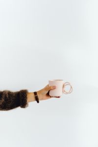 Woman with a Pink Mug