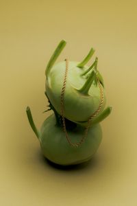 Kaboompics - Golden Chain on Kohlrabi Still Life