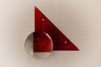 Kaboompics - Glass Sphere and Drafting Triangle on Coordinate Grid