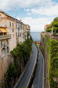 Kaboompics - Narrow Cliffside Road Leading To The Sea In Sorrento