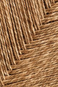 Kaboompics - Natural Jute Basket Weave with Thick Interlaced Strands and Coarse Fiber Texture