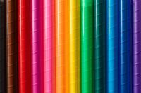 Kaboompics - Vertical Multicolor Crayon Texture in Rainbow Hues for Children’s Craft Backgrounds