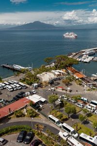 Kaboompics - Aerial Sorrento Harbor With Mount Vesuvius And Italian Coastline