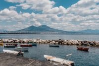 Kaboompics - Mount Vesuvius Across Open Water From Naples Harbor