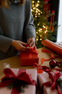 Christmas Gift Wrapping and Tree Decorating