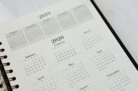 Kaboompics - Close-Up of 2020 Calendar Pages for Planning and Organization