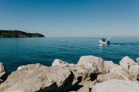 Kaboompics - View from the rocky coast at the Adriatic Sea in the town of Izola, Slovenia