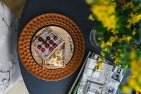 Kaboompics - Waffles with raspberries and banana