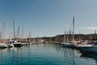 Kaboompics - Wide Adriatic Marina View with Boats and Coastal Hills