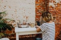 Kaboompics - Woman sitting in a cafe alone
