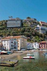 Kaboompics - Marina Grande Bay With Boats And Hillside Hotels