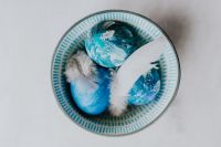 Kaboompics - Blue Easter Eggs