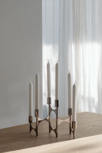Kaboompics - Crystal Glassware on Silver Tray in Soft Light